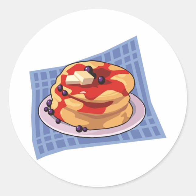 Sticker Rond Jour des crêpes / Mois de la semaine (Devant)