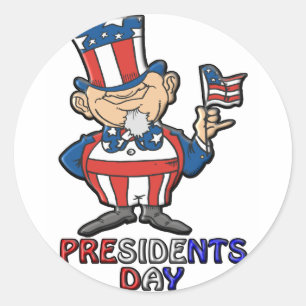Sticker Rond Jour des présidents