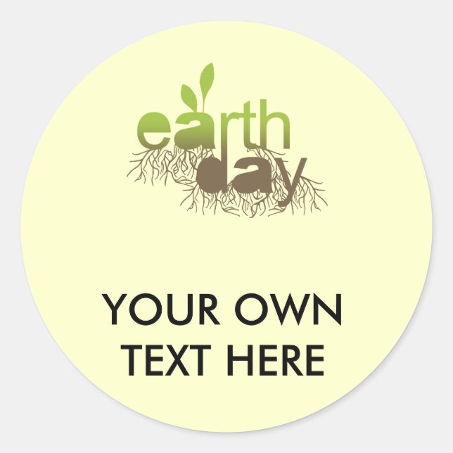 STICKER ROND JOUR DES TERRES - (Devant)