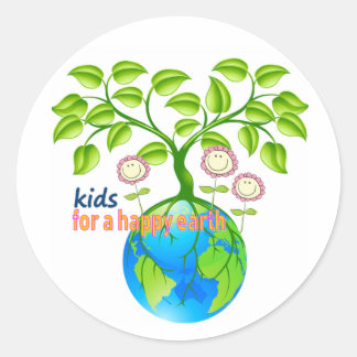 Sticker Rond Jour des terres