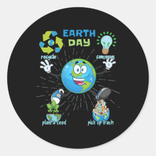 Sticker Rond Jour des terres 10