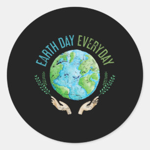 Sticker Rond Jour des terres Jour des terres quotidien 4