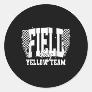 Sticker Rond Jour du terrain Jaune équipe Couleur Camp de guerr
