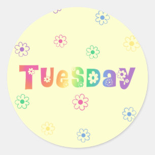 Sticker Rond Jour mignon de la semaine mardi