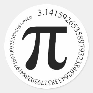 Sticker Rond Jour Pi ()
