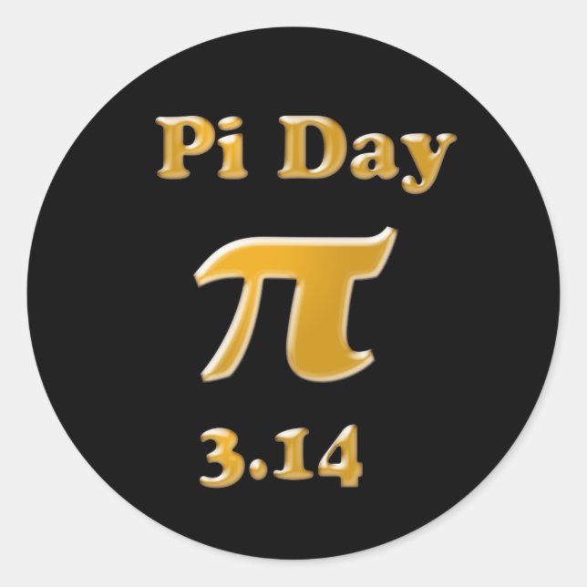 Sticker Rond Jour Pi (Devant)