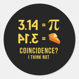 Sticker Rond Jour Pi Happy Pi