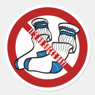Sticker Rond Jour sans chaussettes