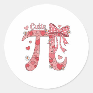 Sticker Rond Journée Cutie Pi Coquette Femmes Enfants Filles Ma