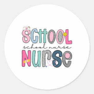 Sticker Rond Journée d'appréciation des infirmières scolaires p