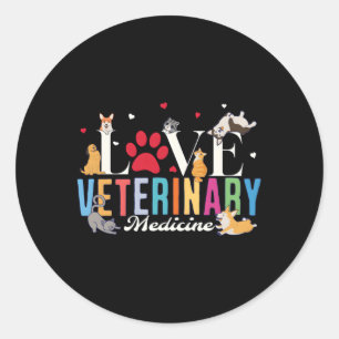 Sticker Rond Journée d'appréciation du technicien vétérinaire V