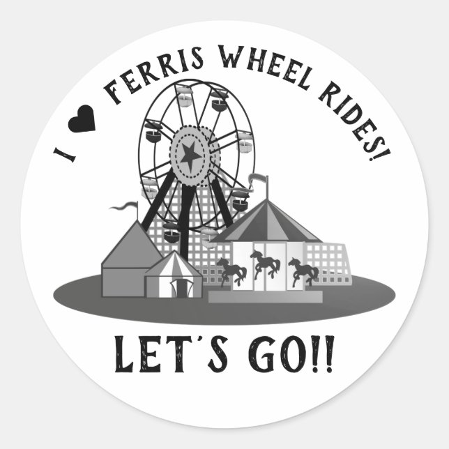Sticker Rond Journée de la grande roue (Devant)