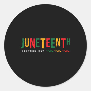 Sticker Rond Journée de la Liberté JuntedixBlack History Blm Af