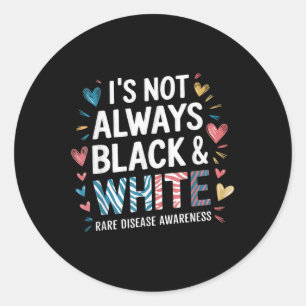 Sticker Rond Journée de sensibilisation aux maladies rares Zebr