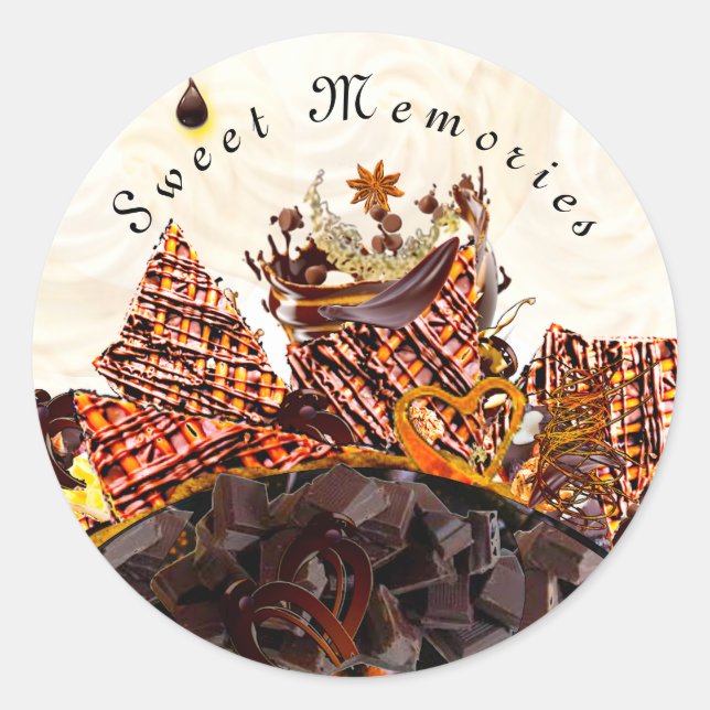 STICKER ROND JOURNÉE DU SOLEIL DOUCE ! :) (Devant)