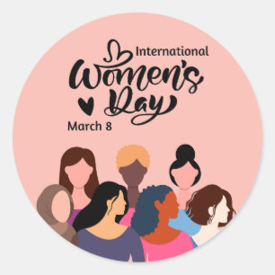 Sticker Rond Journée internationale de la femme 2025