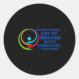 Sticker Rond Journée internationale des personnes handicapées 2