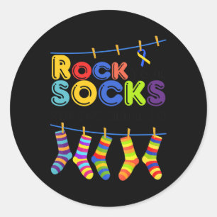 Sticker Rond Journée Mondiale Contre Le Syndrome Pour Lutter Co