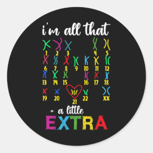 Sticker Rond Journée Mondiale Contre Le Syndrome Pour Lutter Co
