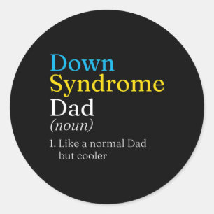 Sticker Rond Journée Mondiale Contre Le Syndrome Pour Lutter Co