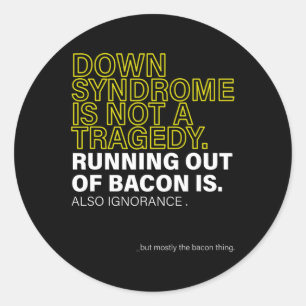 Sticker Rond Journée Mondiale Contre Le Syndrome Pour Lutter Co