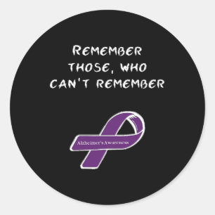 Sticker Rond Journée mondiale de la maladie d'Alzheimer