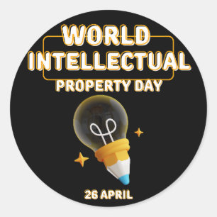 Sticker Rond Journée mondiale de la propriété intellectuelle
