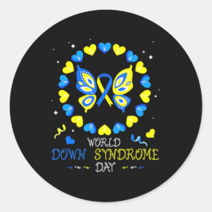Sticker Rond Journée mondiale de sensibilisation au syndrome d'
