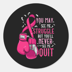 Sticker Rond Journée mondiale du cancer Conscience du cancer Id