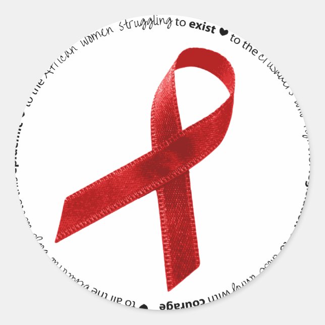 Sticker Rond Journée mondiale du sida, 2010 (Devant)