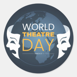Sticker Rond Journée mondiale du théâtre