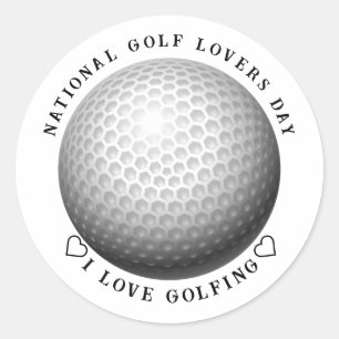 Sticker Rond Journée nationale de golf Sports