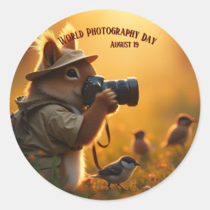 Sticker Rond Journée nationale de la photographie