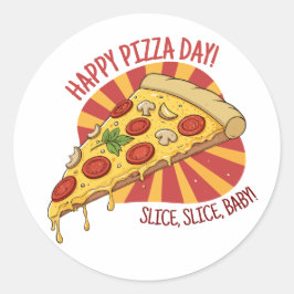 Sticker Rond Journée nationale de la pizza
