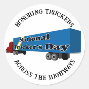 Sticker Rond Journée nationale du camionneur