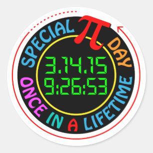 Sticker Rond Journée spéciale Pi 2015
