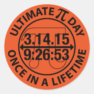Sticker Rond Journée Ultimate Pi 2015