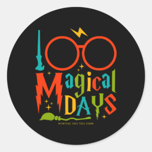 Sticker Rond Jours De Mal Géré Enseignants Enfants 100 Magique