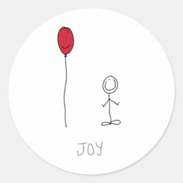 Sticker Rond Joy ballon