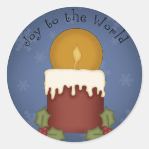 Sticker Rond Joy to the world