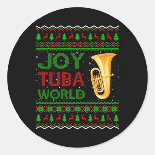 Sticker Rond Joy Tuba
