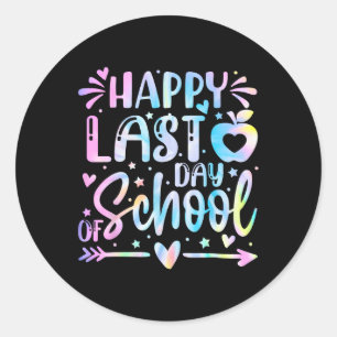 Sticker Rond Joyeuse Dernière Journée De L'Enseignant Diplômé E