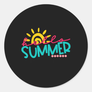 Sticker Rond Joyeuse Dernière Journée De Scolaires Enfants Ense