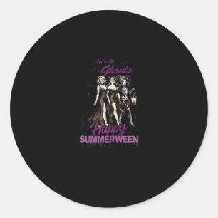 Sticker Rond Joyeuse équipe de filles de Ghoul Summerween