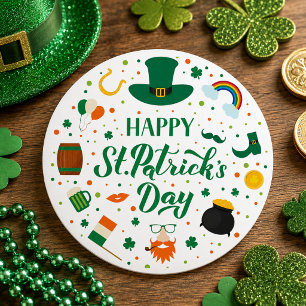 Sticker Rond Joyeuse fête de la Saint-Patrick