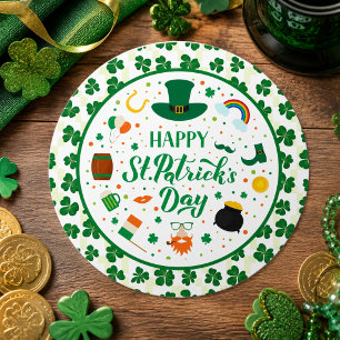 Sticker Rond Joyeuse fête de la Saint-Patrick