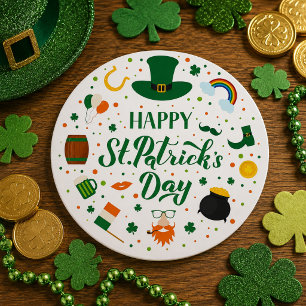 Sticker Rond Joyeuse fête de la Saint-Patrick