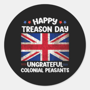 Sticker Rond Joyeuse journée de trahison ingrate paysans coloni