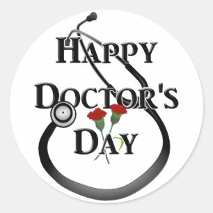 Sticker Rond Joyeuse journée du Docteur