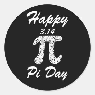 Sticker Rond Joyeuse journée pi 2017s, 14 mars